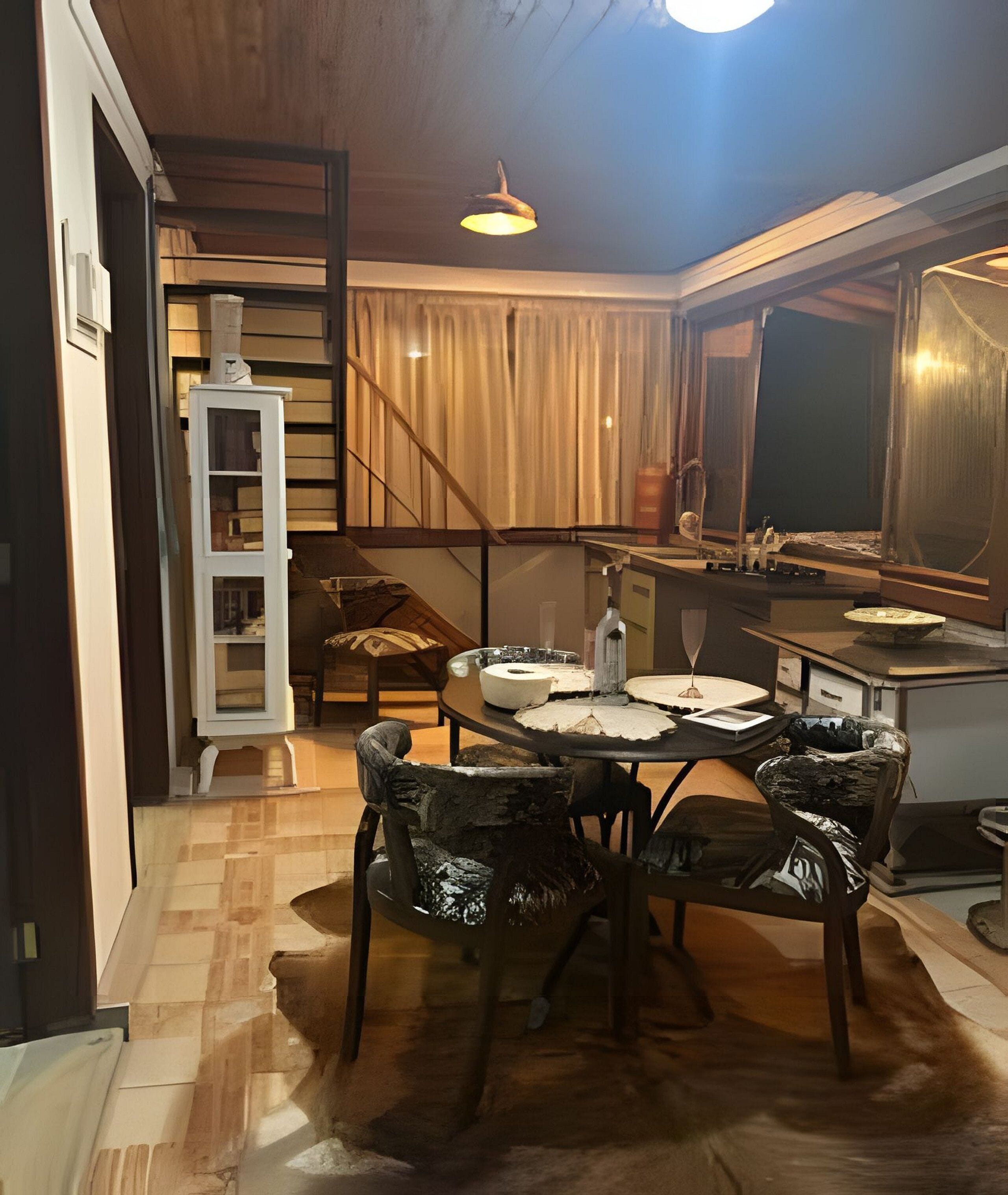 Chalet, 2 slaapkamers, uitzicht op bergen | Dineren