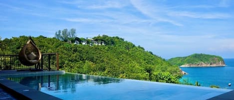 Vista a la playa o el mar