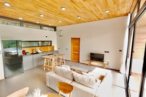 Family Villa, 2 Bedrooms, Private Pool, Sea View | Living area | Smart TV - Yume 17 Sea View Villas (Ko Pha-ngan)