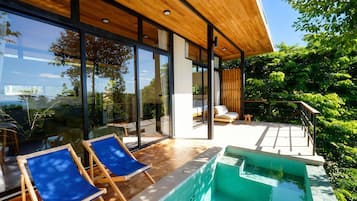 Villa, 1 Bedroom, Private Pool, Sea View | Terrace/patio
