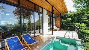 Villa, 1 Bedroom, Private Pool, Sea View | Terrace/patio