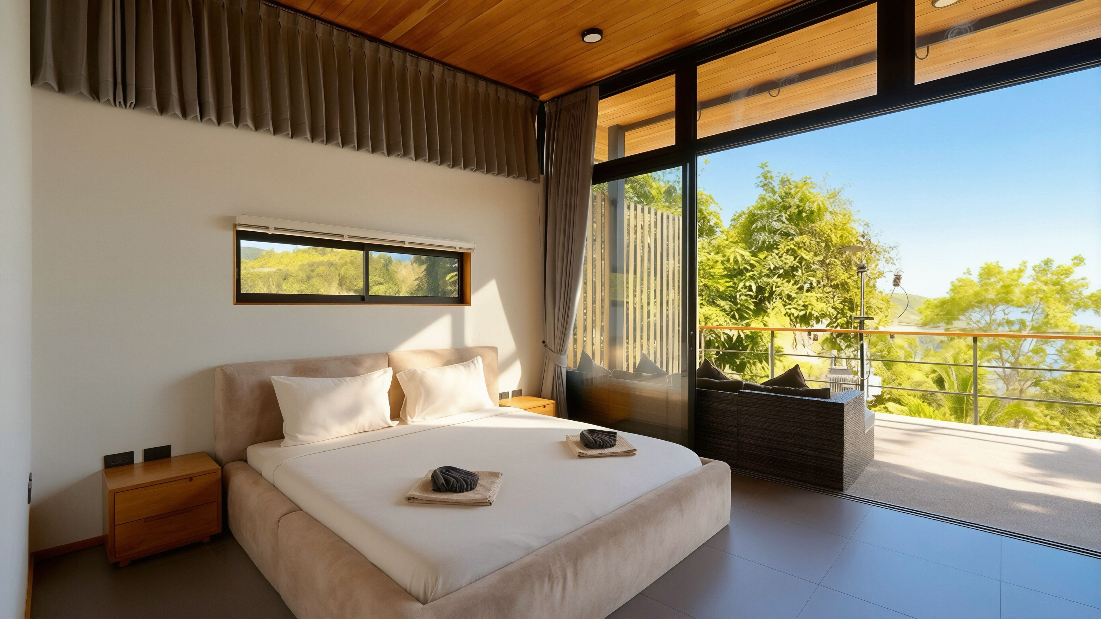 Villa romántica, 1 habitación, piscina privada, vistas al mar | Wifi gratis y ropa de cama