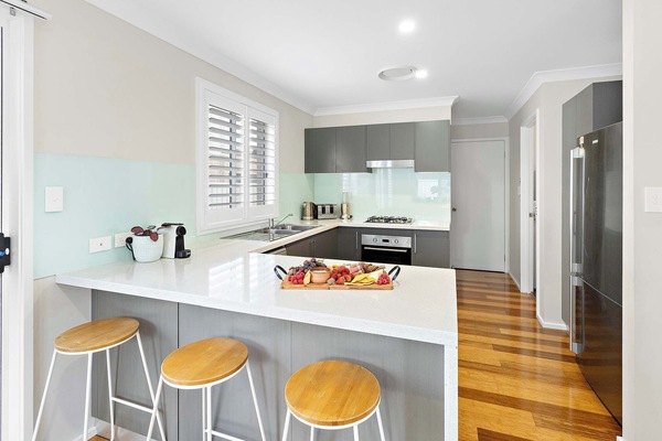 Haus on Moore | Kitchen (Cooktop, Oven, Dishwasher, Fridge, Freezer and Coffee Pod Machine)