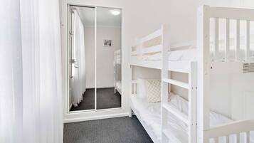 Desk, iron/ironing board, travel crib, WiFi