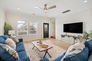 House, 3 Bedrooms | Living area - After Dune Delight 3 Bedroom Home (Galveston)