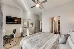 3 habitaciones y tabla de planchar con plancha 