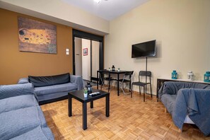 Living area - Warm 2BR Apt • Central Kypseli by ΜΡS (Athina)
