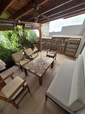 Terrace/patio - Serene building with AC in beautiful Bodrum (Bodrum)