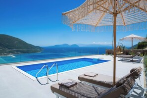 Pool - Azzurro - Two Bedroom Villa, Sleeps 4 (Vasiliki)