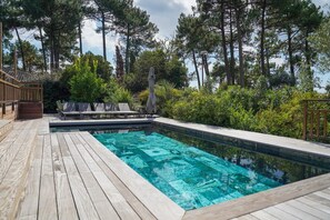 Pool - VILLA LUVA - Cap-Ferret - Haven of peace with heated pool and jacuzzi (Lège-Cap-Ferret)