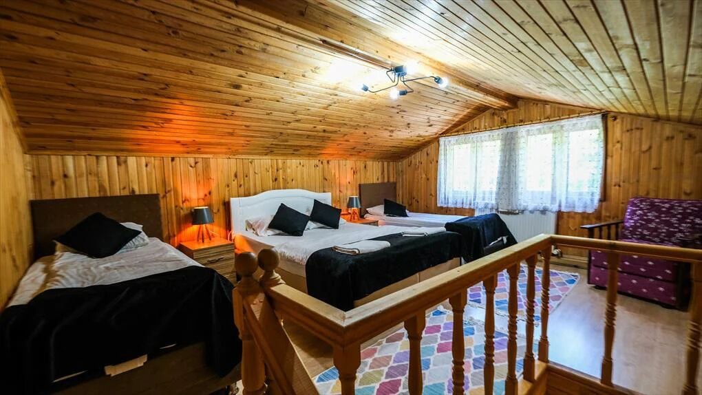 Desk, laptop workspace, free WiFi, bed sheets