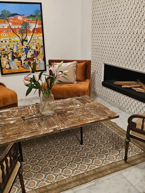 Living area - Riad Dar Lghizlane (Marrakech)