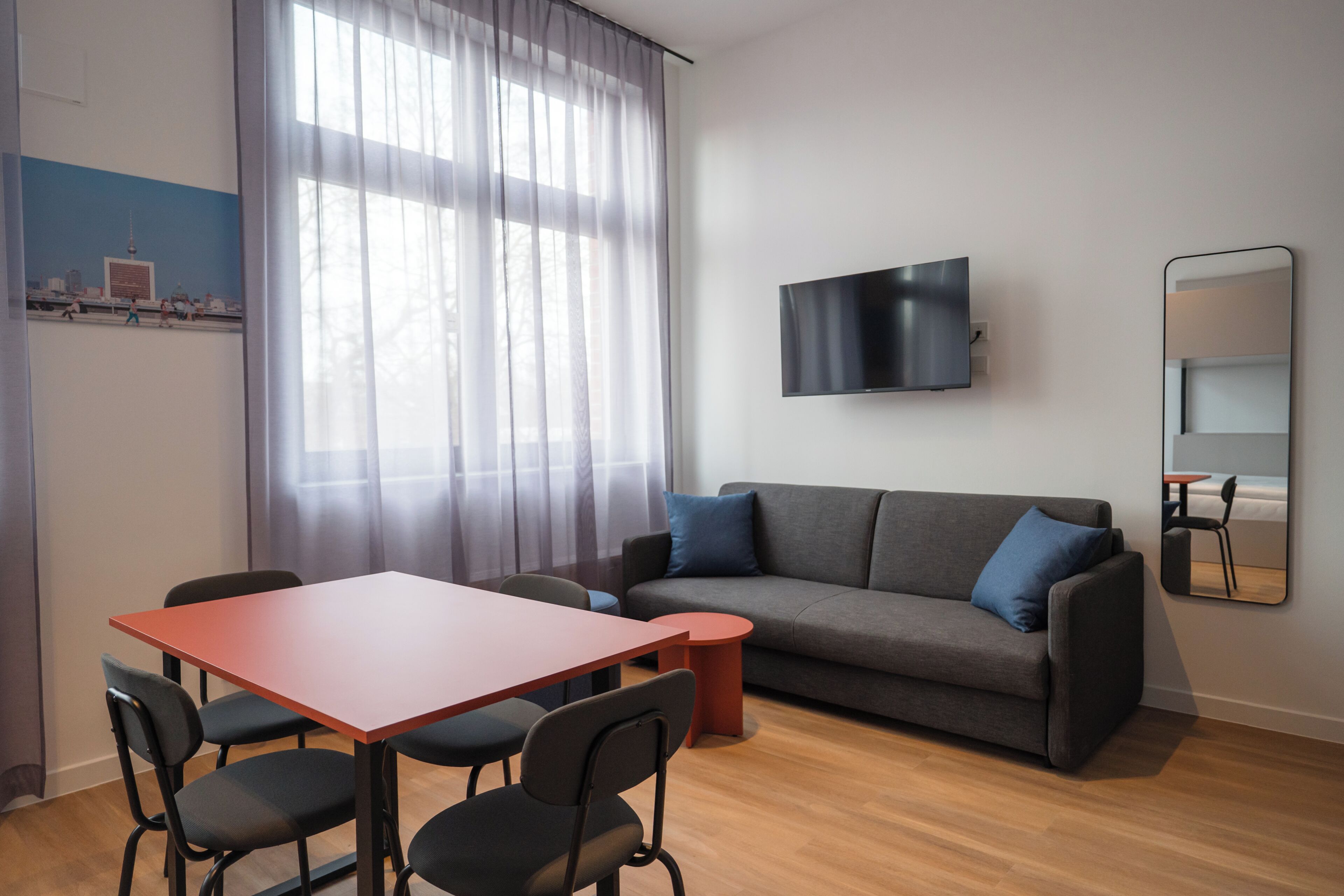 Family Studio | Bathroom | Shower, hair dryer, towels, soap