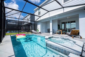 Pool - Luxury Disney Villa / 7BR with Themed Rooms & Private Pool in Windsor Island (Davenport)