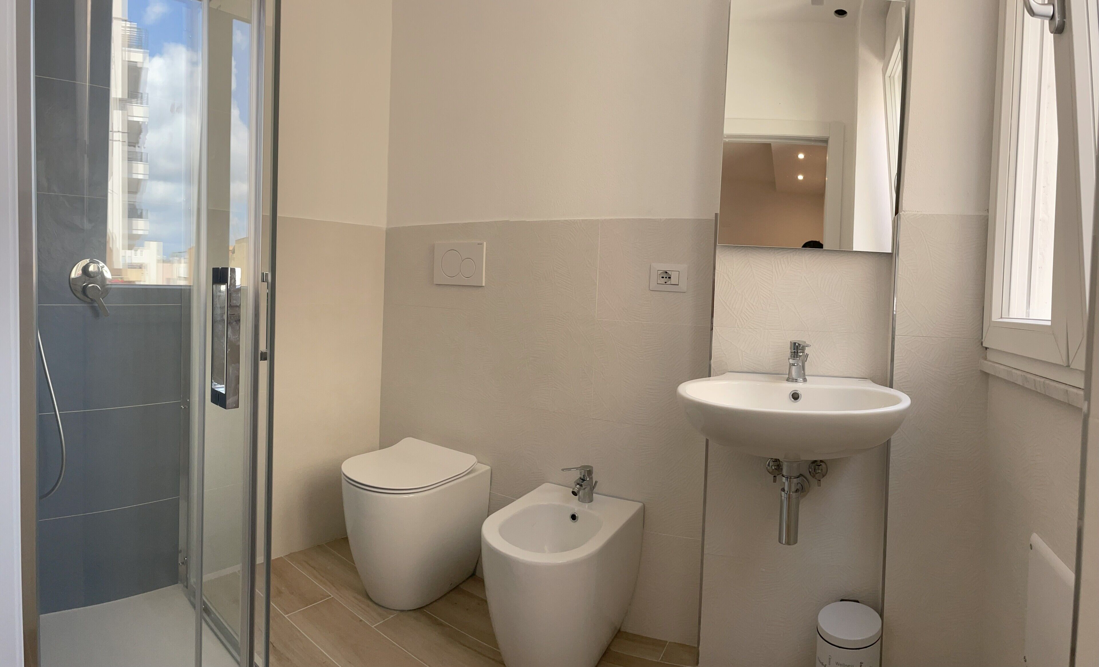 Comfort Double or Twin Room | Bathroom | Shower, hair dryer, towels, soap