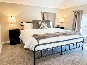 4 bedrooms, iron/ironing board, free WiFi, bed sheets