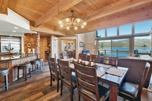 Dining - New on Market.  Escape to Waters Edge: Your Dream Lakefront Getaway! (Big Bear Lake)