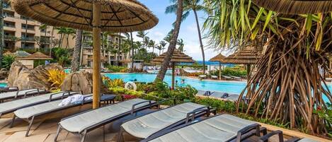 A heated pool