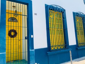 Exterior detail - Casa Azul Maria, your Home in the Heart of the City. (Guadalajara)