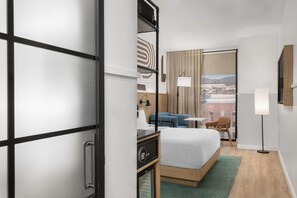 In-room safe, desk, laptop workspace, blackout drapes