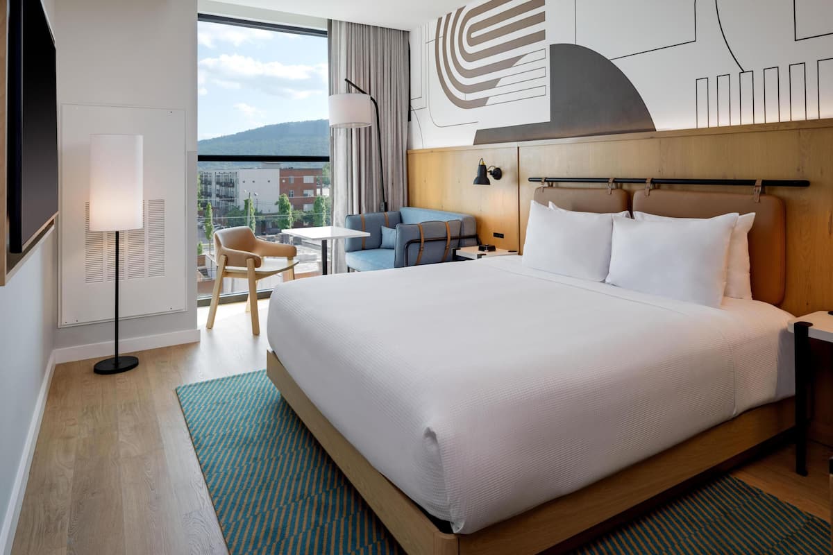 Room, 1 King Bed, Mountain View | In-room safe, desk, laptop workspace, blackout drapes