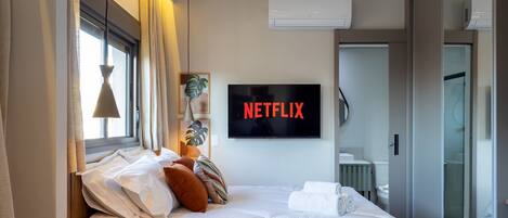 公寓 | 遮光窗簾/窗簾、免費 Wi-Fi