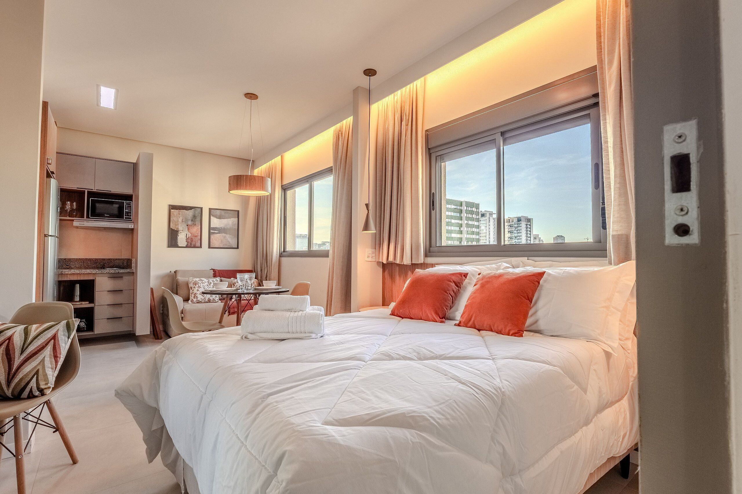 Apartemen | Tirai kedap cahaya dan Wi-Fi gratis