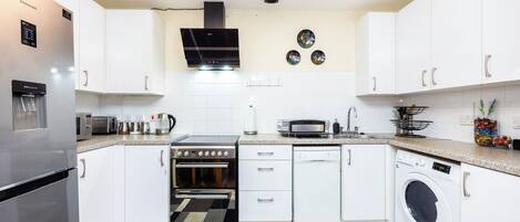 Microwave, oven, stovetop, dishwasher