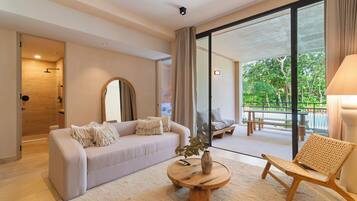 Classic-lejlighed - udsigt til pool | Opholdsområde