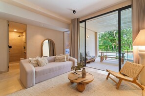 Classic-lejlighed - udsigt til pool | Opholdsområde