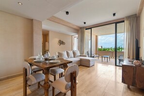 Superior Apartment, Terrace, Pool View | Living area