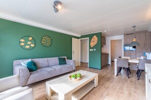 Apartment | Living room - Comfortable and Modern Furnished 4-person Apartment (De Koog)