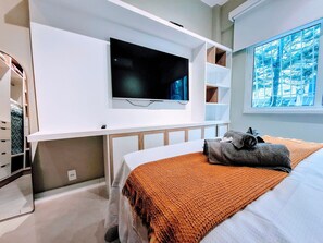 Leilighet | Blendingsgardiner og wi-fi (inkludert)