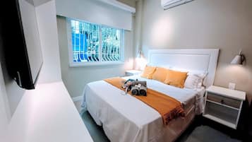 Apartamento | Cortinas blackout, Wi-Fi de cortesia