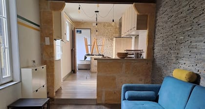 House downtown La Brède with garden