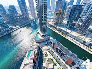 Apartment (3 Bedrooms) | Interior - Luxurious 3BR Canal View Apartment Pool + Gym (Dubai)