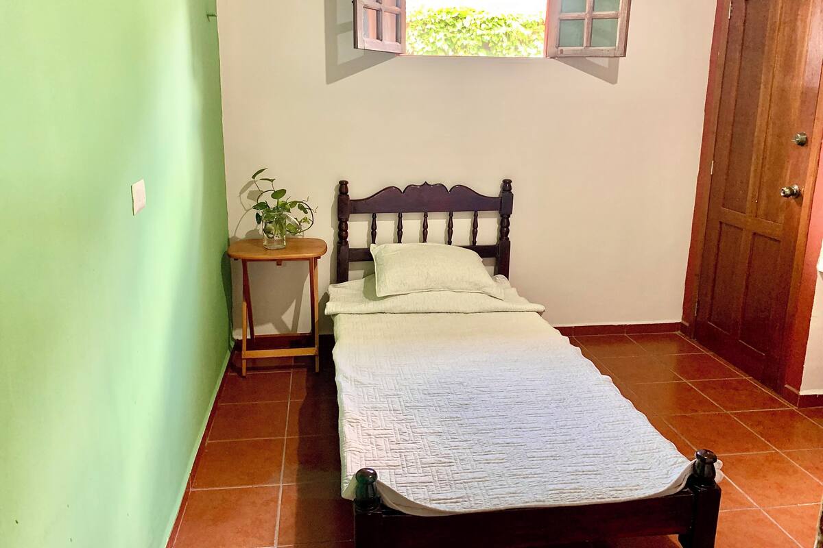 Basic Single Room, Private Pool, Garden View