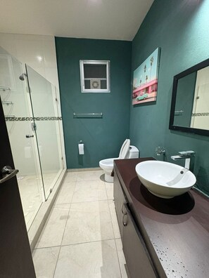 Towels, soap, toilet paper