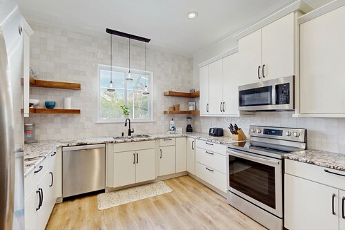 Gorgeous coastal home with private pool, outdoor space & close to beach