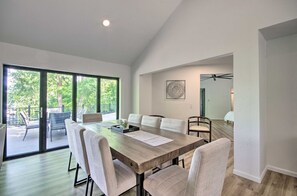 Dining - Lakefront Home + Studio | Sleeps 20 | Private Dock (Gravois Mills)
