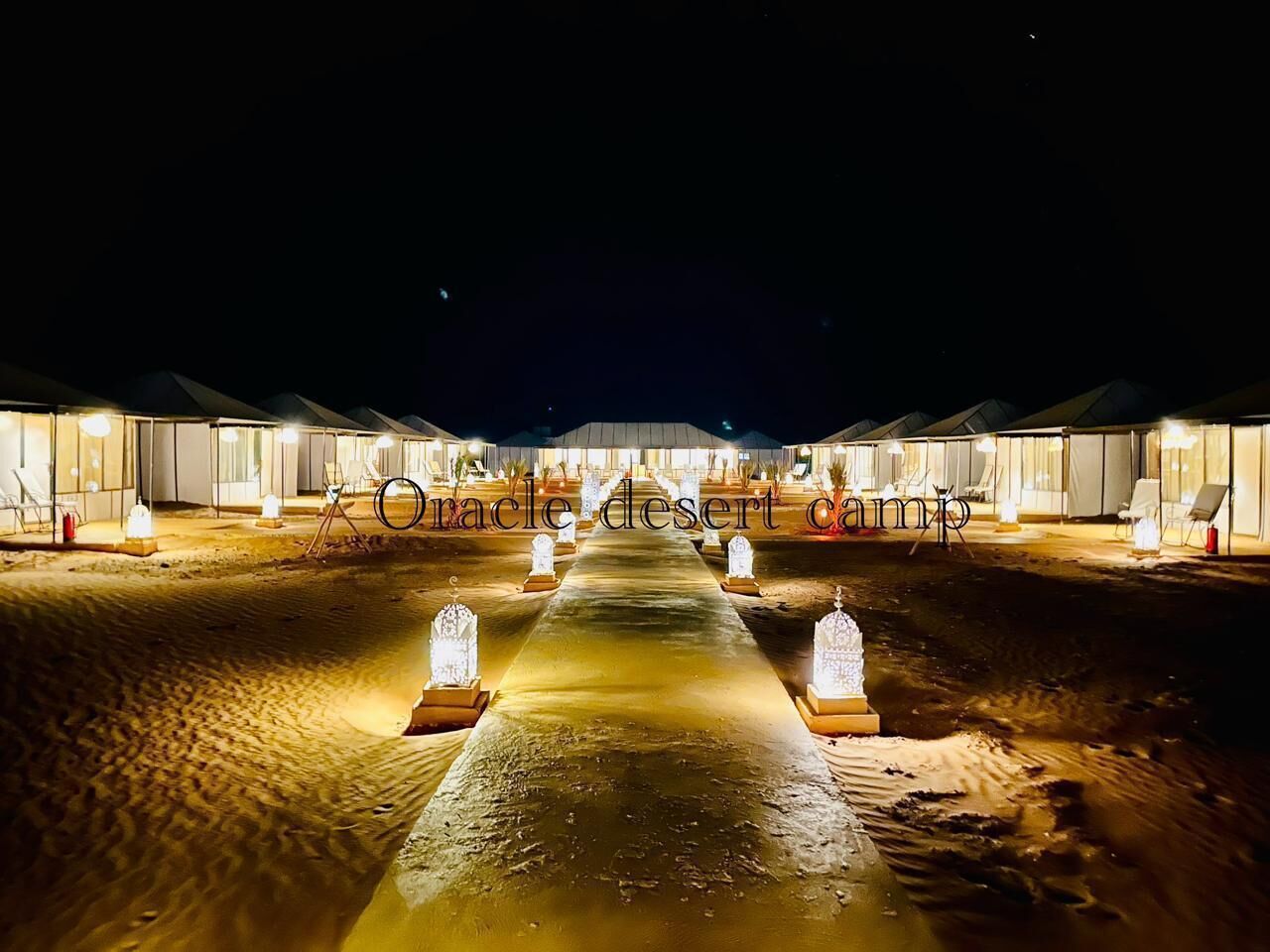 Outdoor banquet area