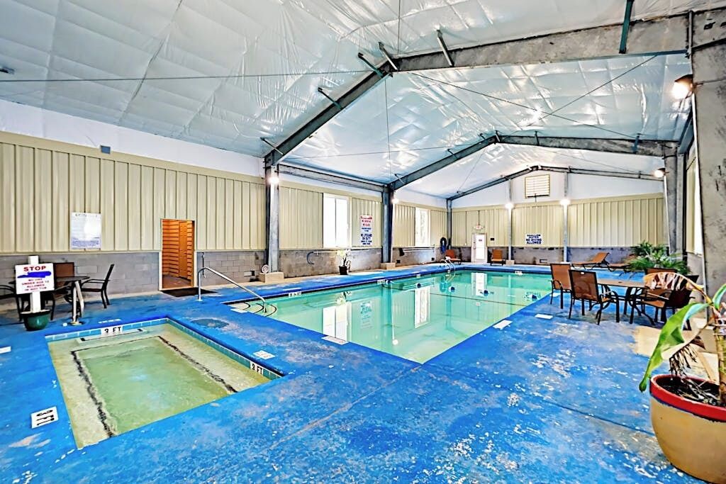 Indoor pool, a heated pool