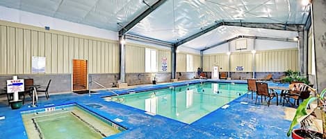 Indoor pool, a heated pool