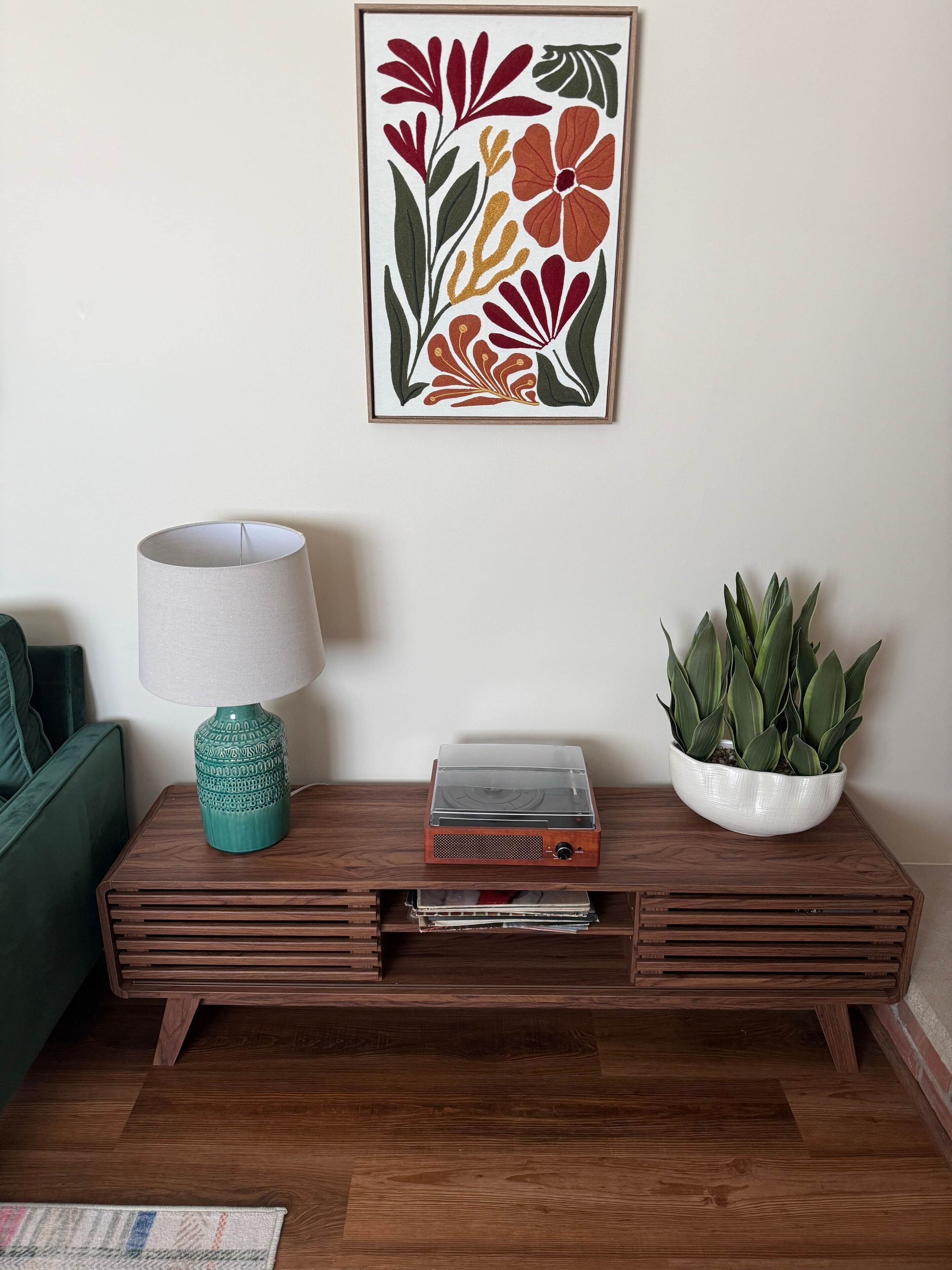 Record player = vintage tunes. Dance or relax while spinning  the classics. 