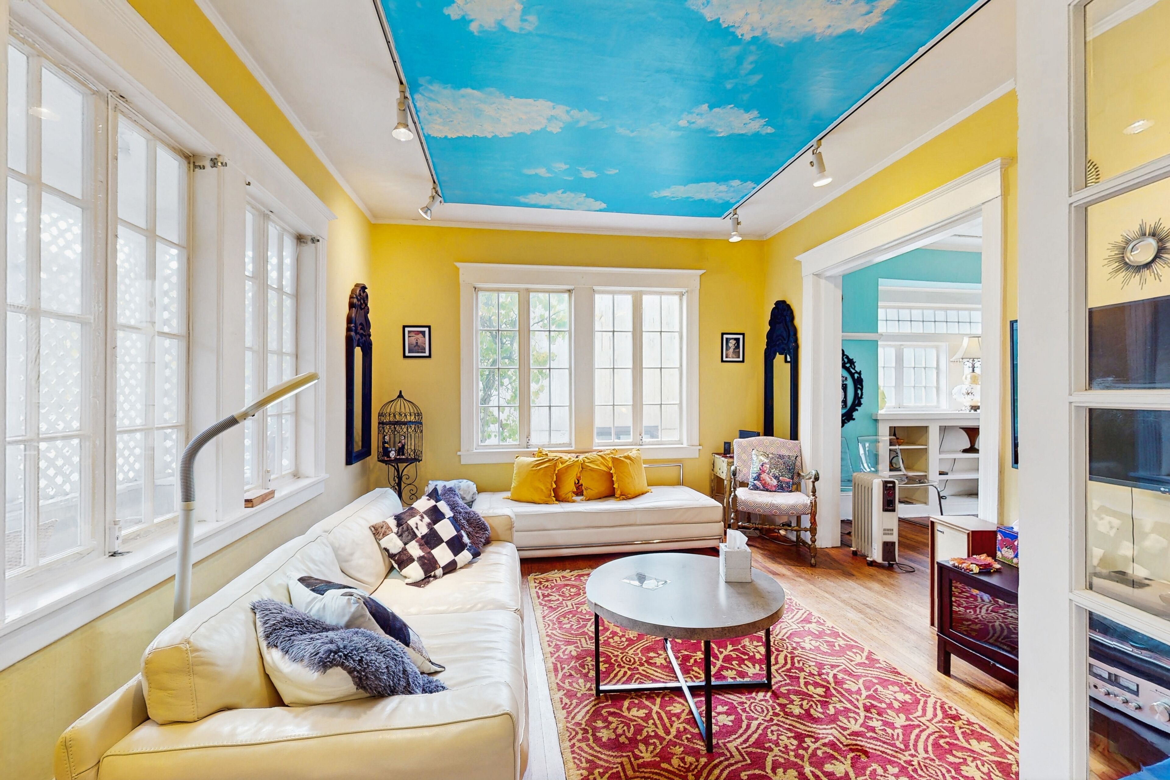 TV, DVD player, books