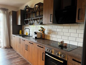 Private kitchen - Family-friendly family apartment in retro style with 3 bedrooms (Bad Mitterndorf)