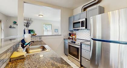 Pet-friendly waterview retreat with deck views, firepit & family game room