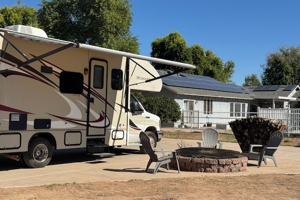 Fire pit available for use