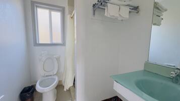 Habitación individual | Baño | Ducha, toallas, jabón y champú