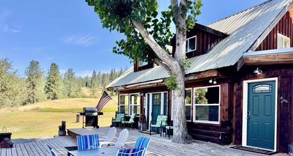 4 bed_ Cabin in wonderful Kettle Falls with Lake Roosevelt views_ private_quiet